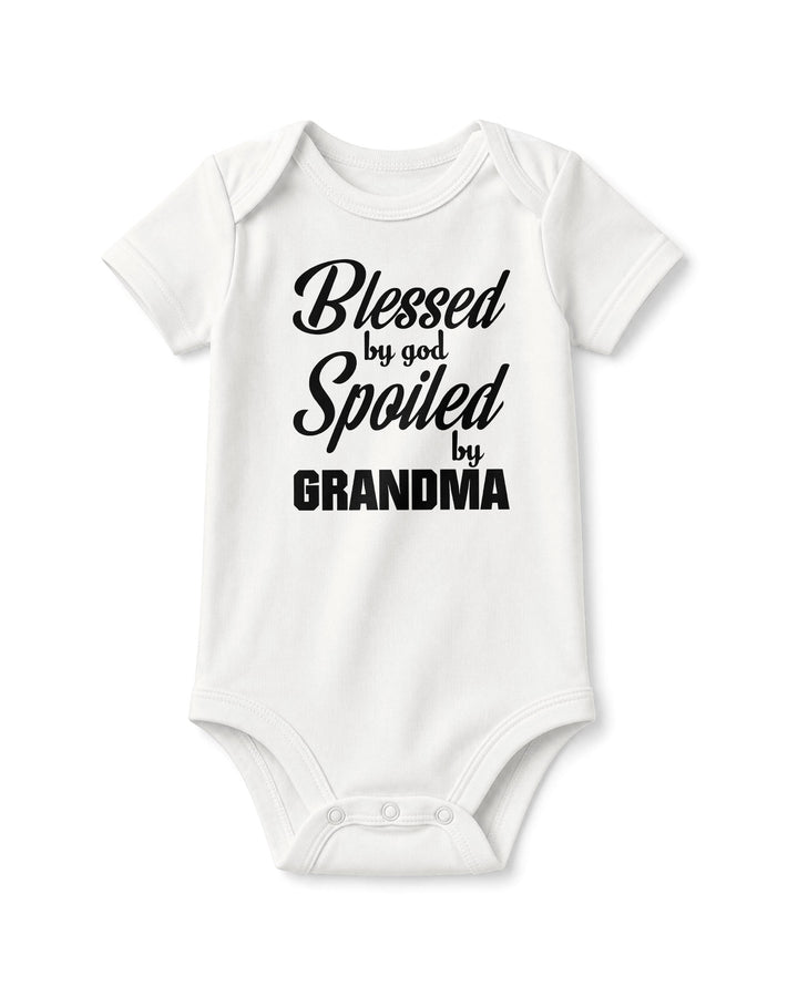 Blessed By God, Spoiled By Grandma Bamboo Bodysuit