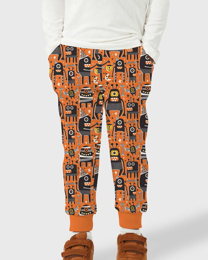 Mid Century Halloween Monster Toss Bamboo Jogger