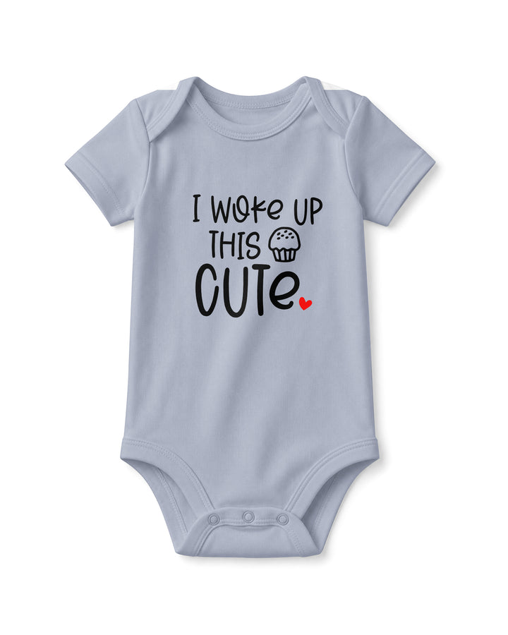I Woke Up This Cute Cupcake Baby Bamboo Bodysuit