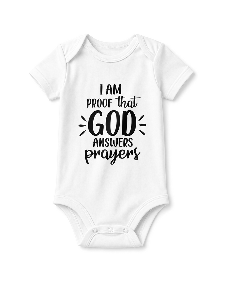 I'm Proof that God Answers Prayers Bamboo Bodysuit