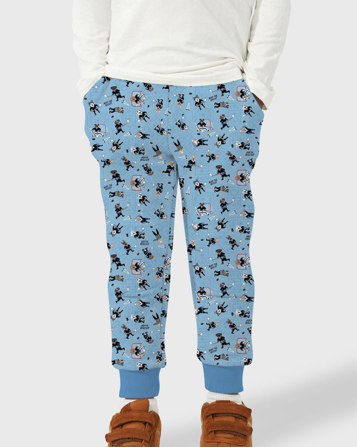 Hockey Dogs - Blue and Black Bamboo Jogger