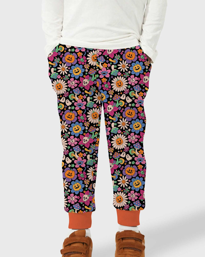 Halloween Flowers Bamboo Jogger