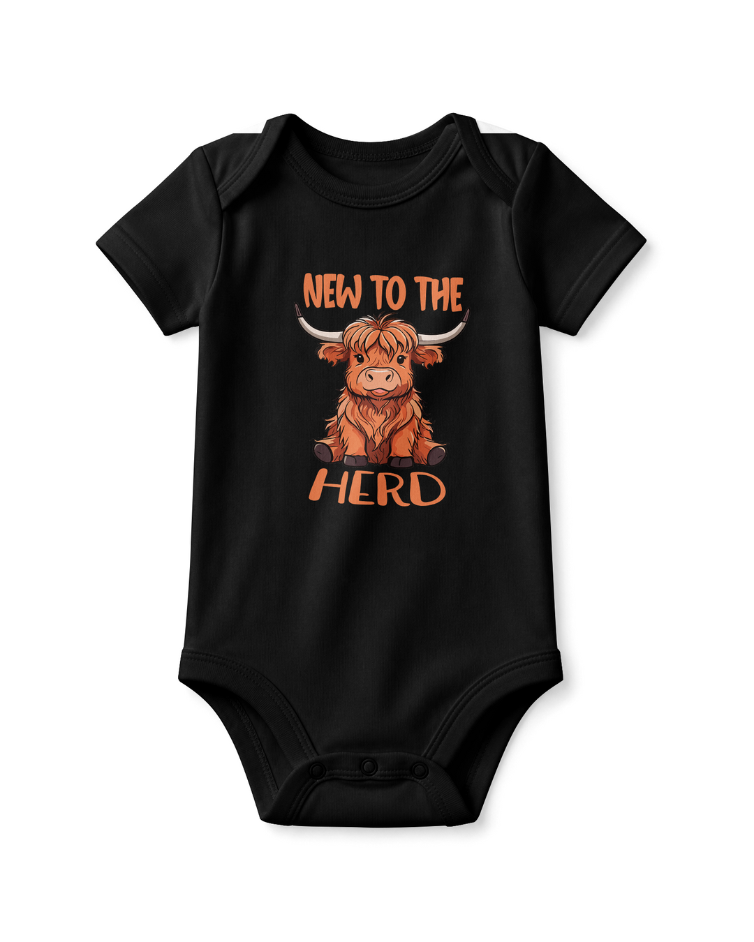 New to the Herd Highland Cow Baby Bamboo Bodysuit