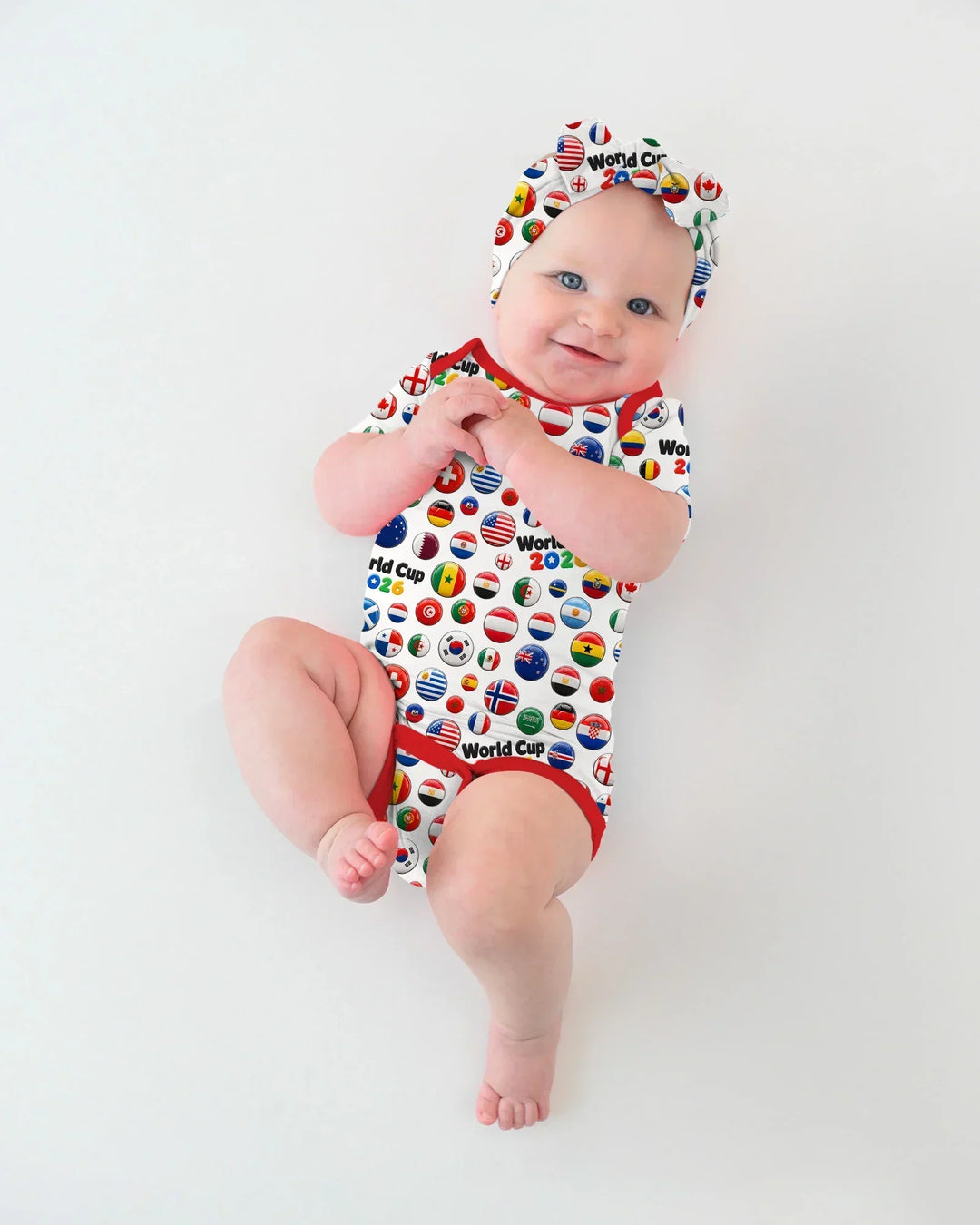 Soccer Cup All Country Balls Bamboo Bodysuit