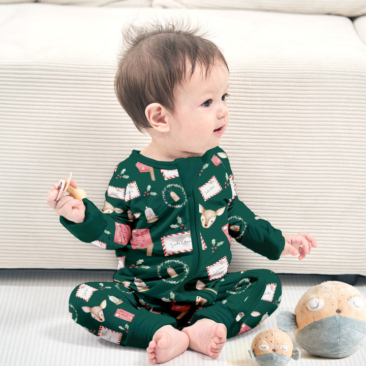 The Kids Place "Reindeer Mail" Family Bamboo Baby Clothing