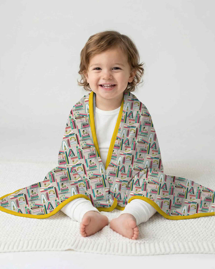 Bookworm Adventures Bamboo Blanket