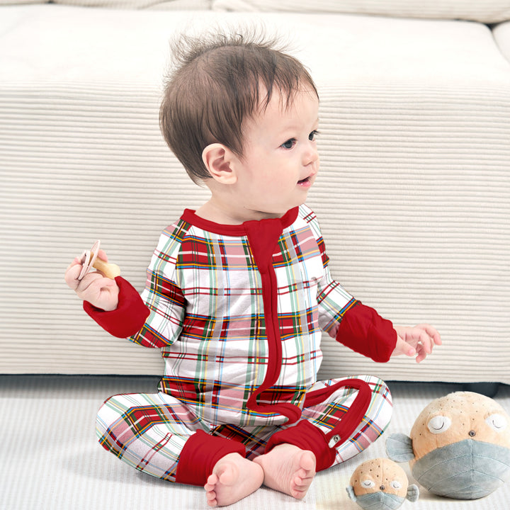 Cozy Bamboo Plaid Pajamas for Toddlers - Soft & Eco-Friendly