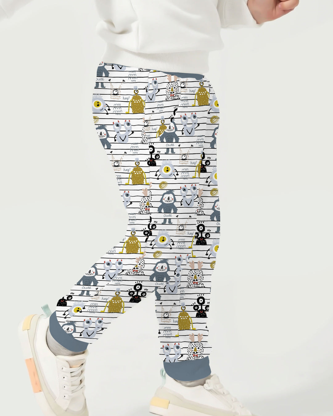Playful Monster Friends Bamboo Jogger
