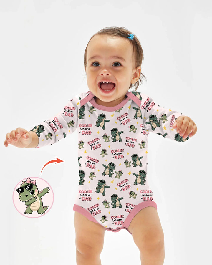 Cool Dino Daddy & Me Matching Bamboo Bodysuit