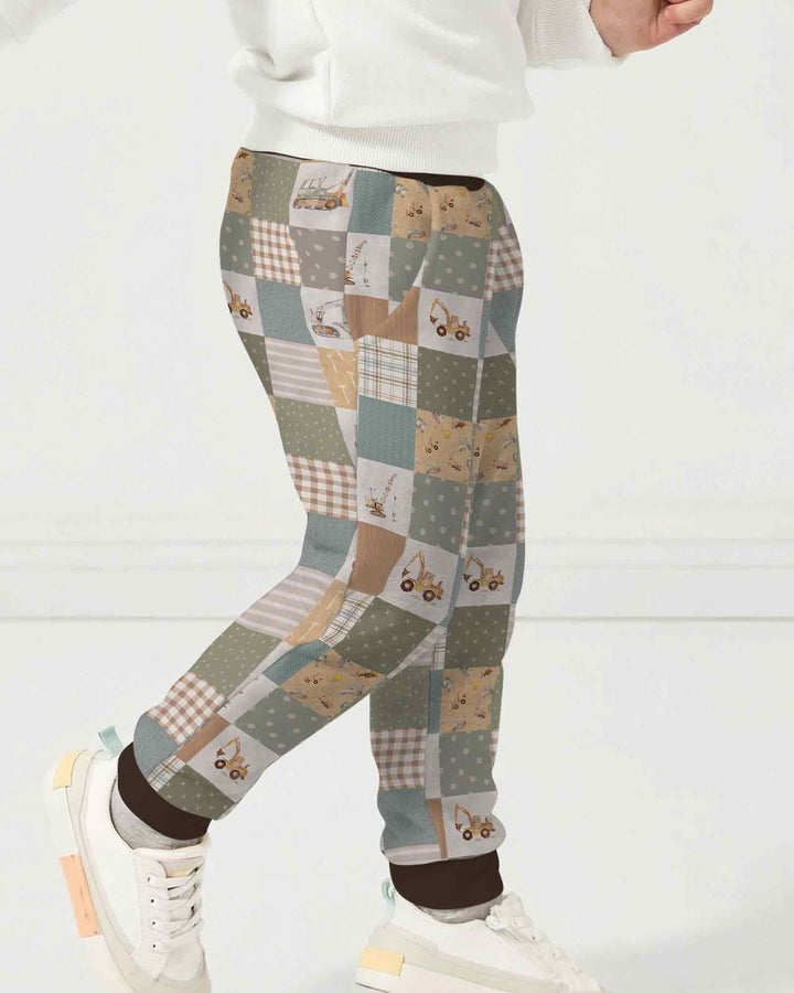 Plantilla de pantalón jogger de bambú