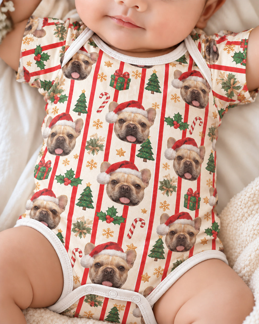 Santa Paws Cuddles Bamboo Bodysuit