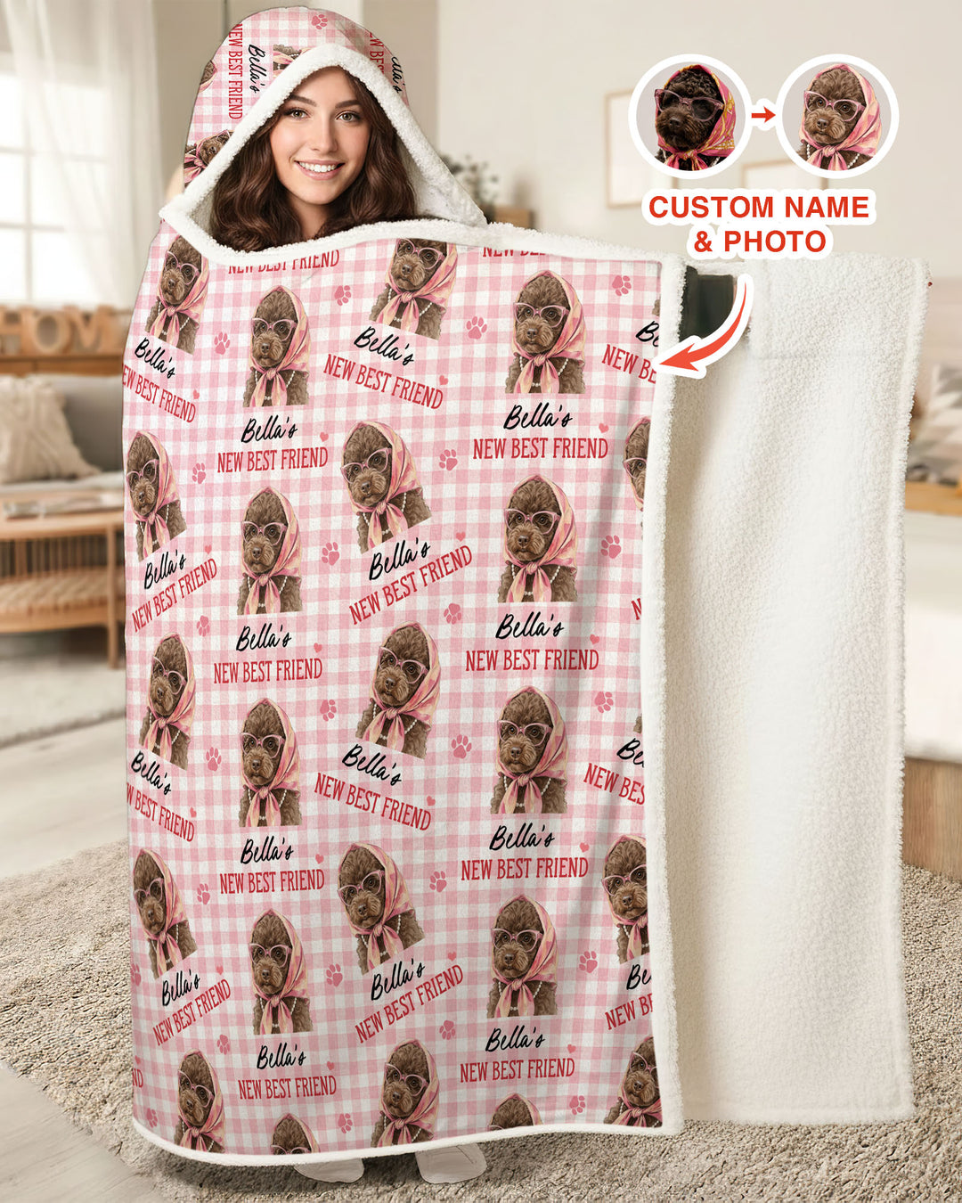 New Best Friend Bamboo Wearable Hooded Blanket