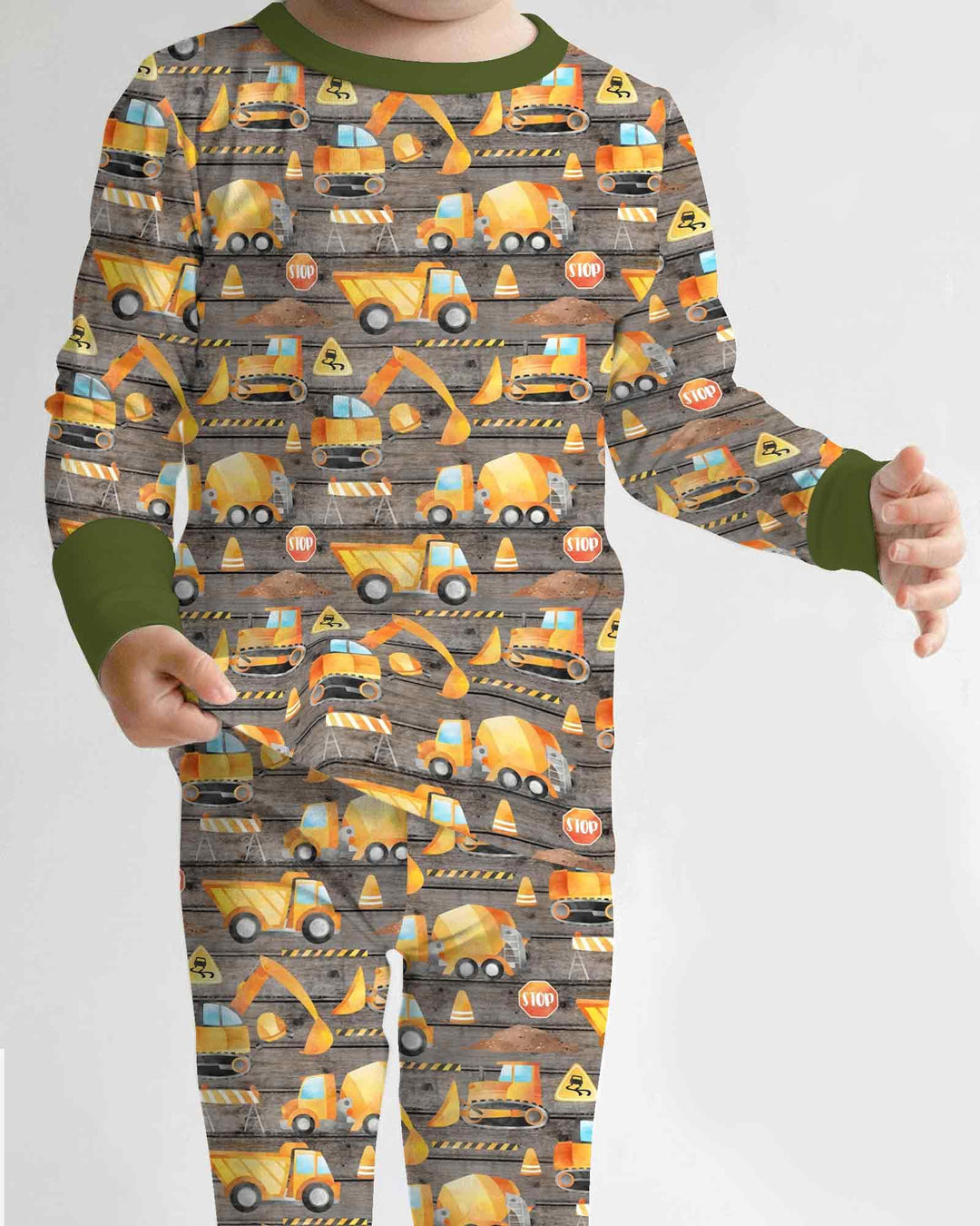 Conjunto de pijama de dos piezas de bambú con mangas largas, plantilla PERSONALIZADA