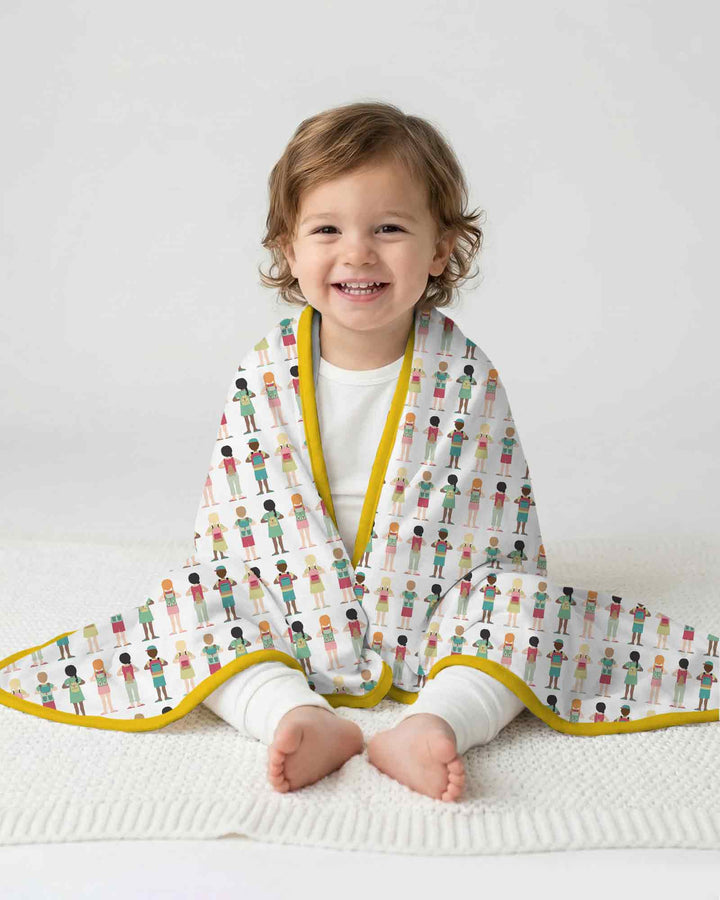 Little Friends Everywhere Bamboo Blanket