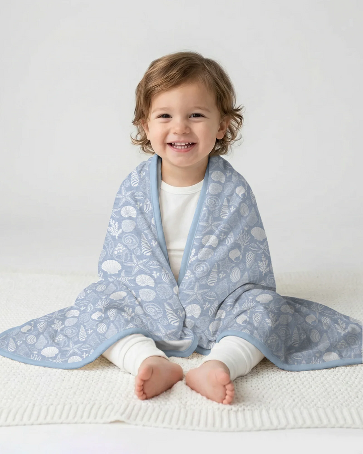 Coastal Treasures Bamboo Blanket