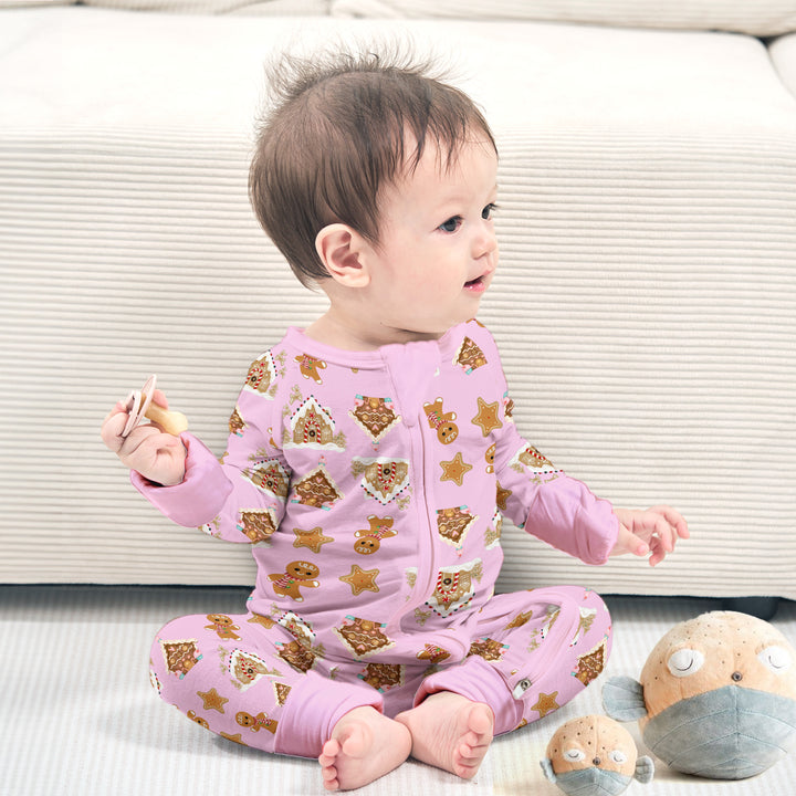 Gingerbread Bamboo Pajamas for Baby - Snug & Eco-Friendly