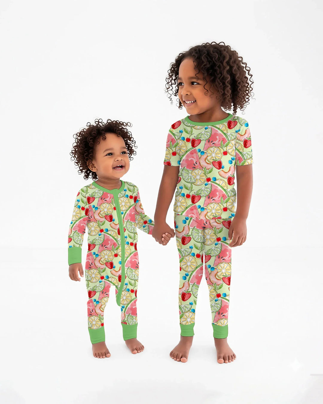 Sweet Summer Fruits Family Matching Bamboo Convertible Zippy