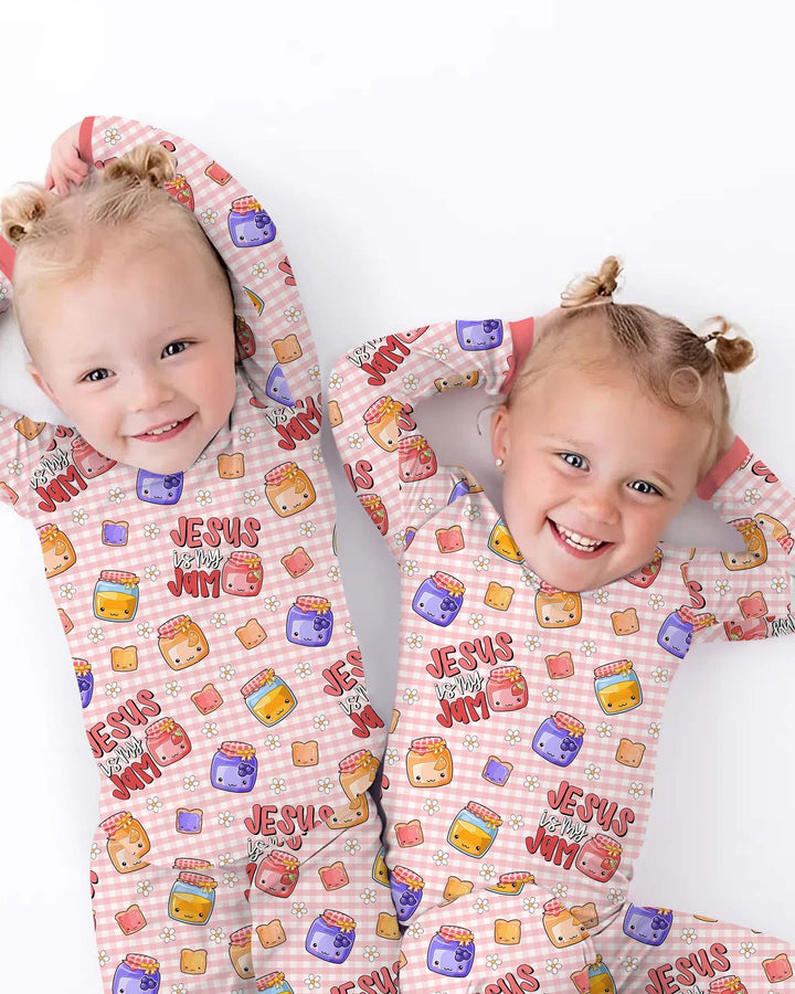 Jesus is My Jam Bamboo Two Piece Long Sleeve Pajama Set