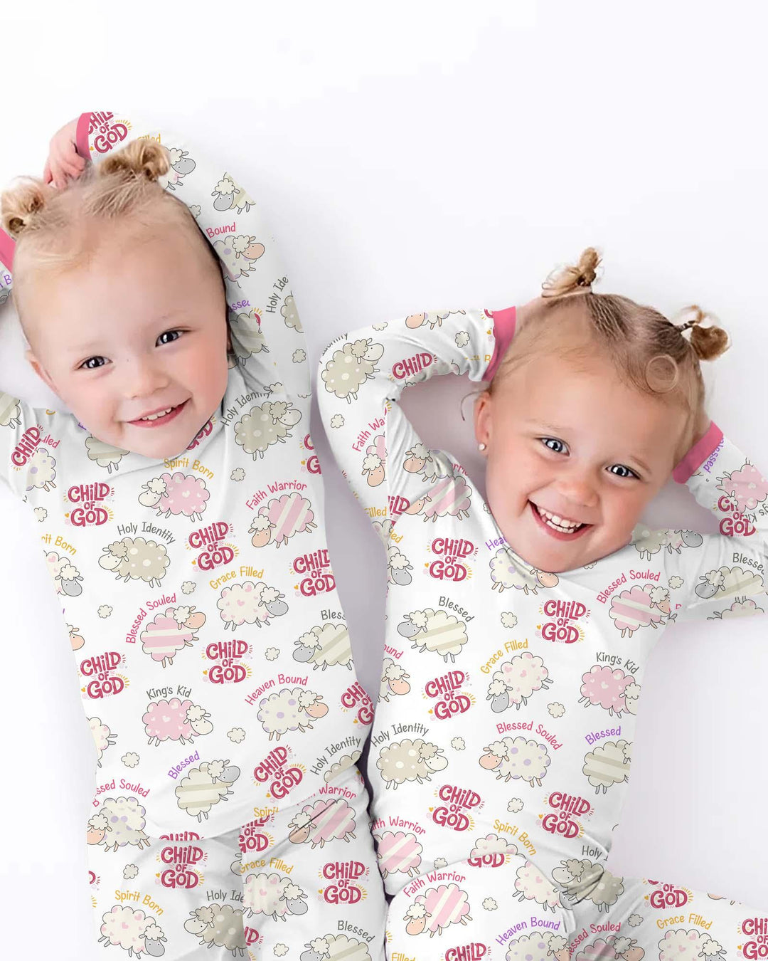 A Child Of God Girl Bamboo Two Piece Long Sleeve Pajama Set