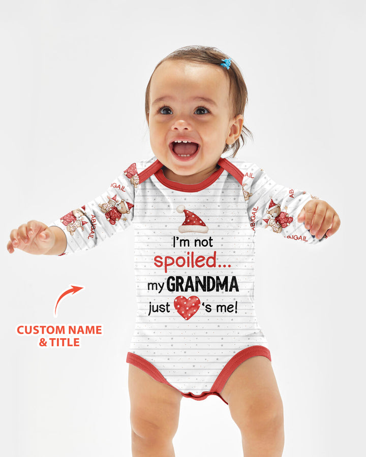 Custom Name I'm Not Spoiled Bamboo Bodysuit