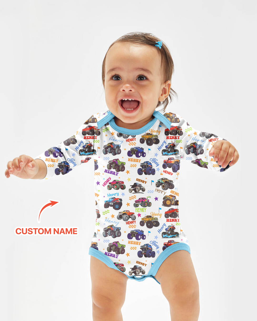 Gerippte Babykleidung mit individuellem Foto - Weich &amp; Skizzenhaft