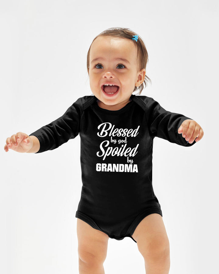 Blessed By God, Spoiled By Grandma Bamboo Bodysuit