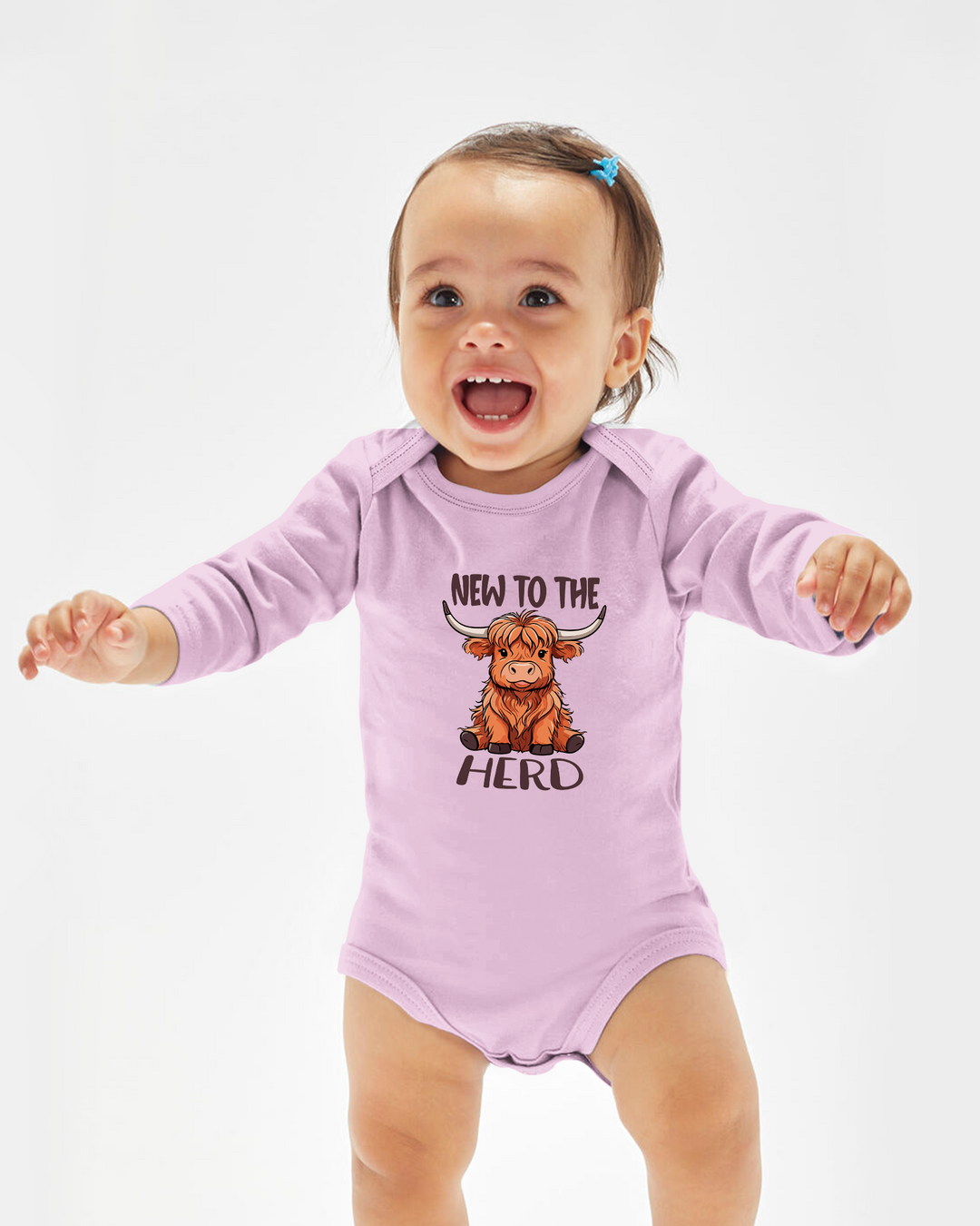 New to the Herd Highland Cow Baby Bamboo Bodysuit