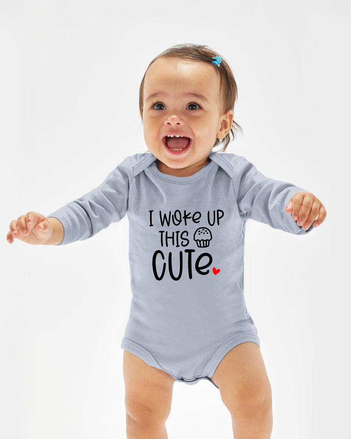 I Woke Up This Cute Cupcake Baby Bamboo Bodysuit