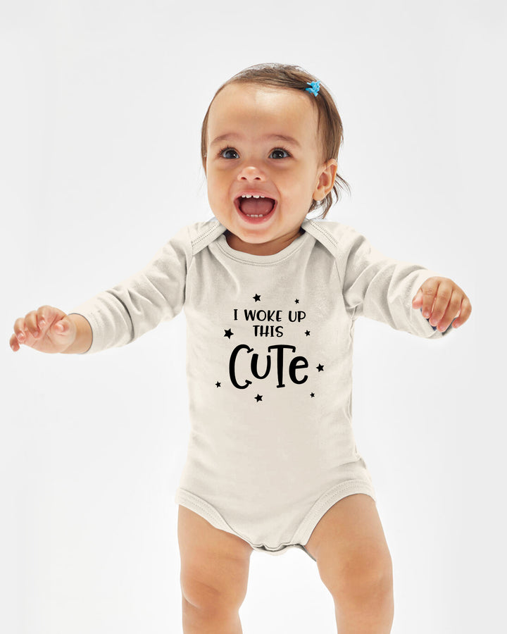 I Woke Up This Cute Funny Baby Bamboo Bodysuit Bamboo Bodysuit