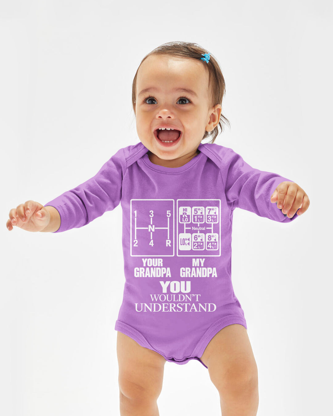 Grandpa Knows The Gears Bamboo Bodysuit