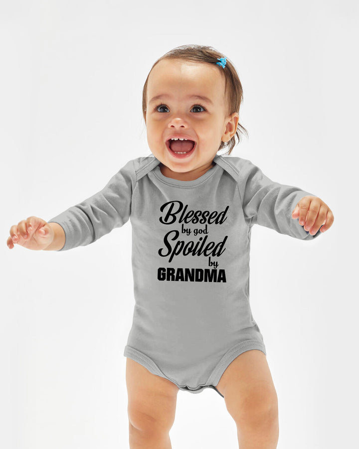 Blessed By God, Spoiled By Grandma Bamboo Bodysuit