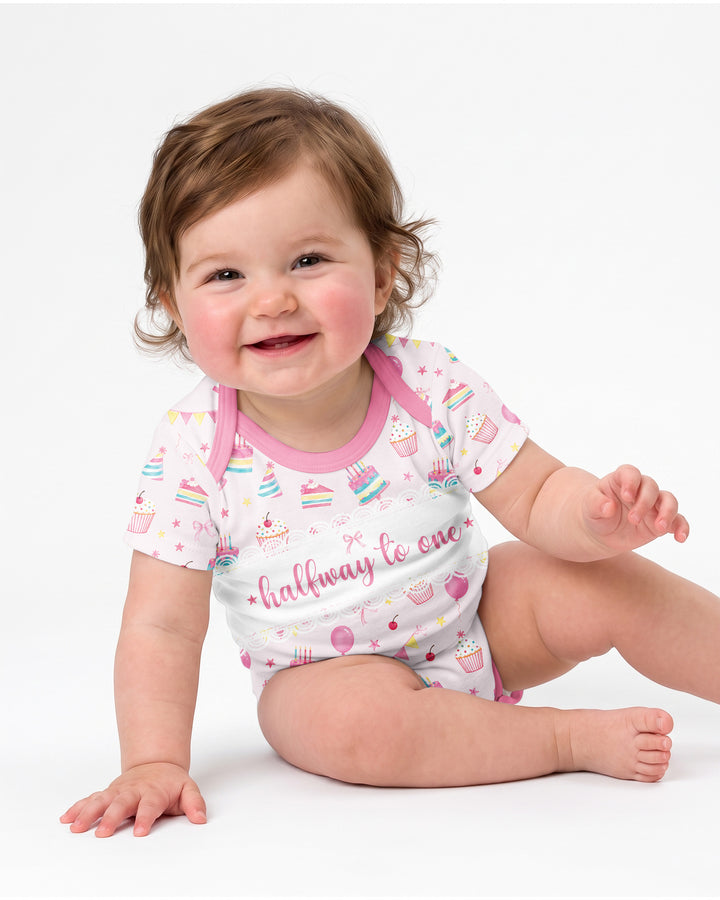 Party Halfway to One Bamboo Bodysuit