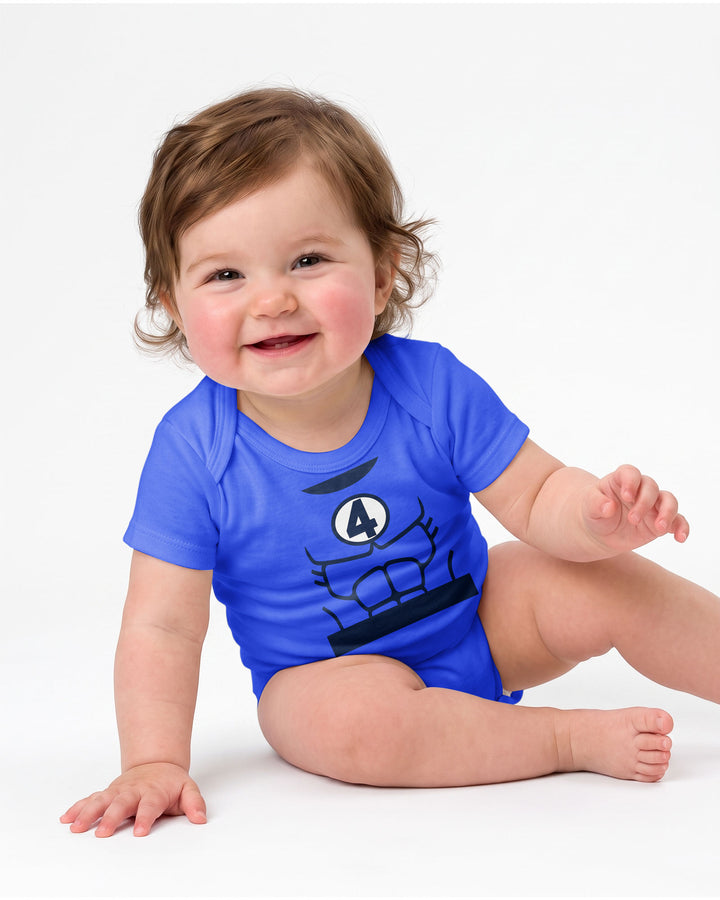 Baby Fantastic Hero Halloween Costume Bamboo Bodysuit