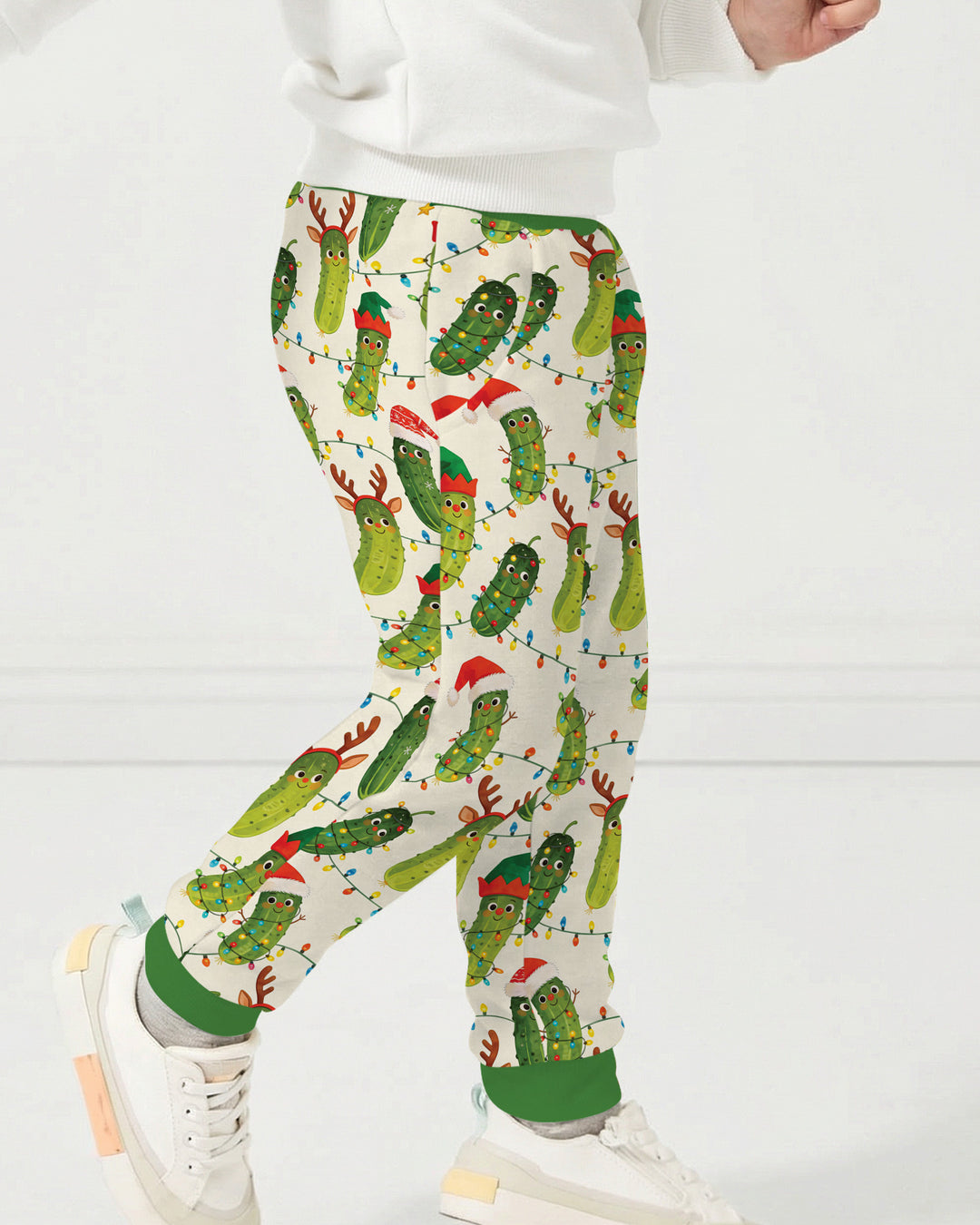 Cheerful Christmas Pickle Bamboo Jogger