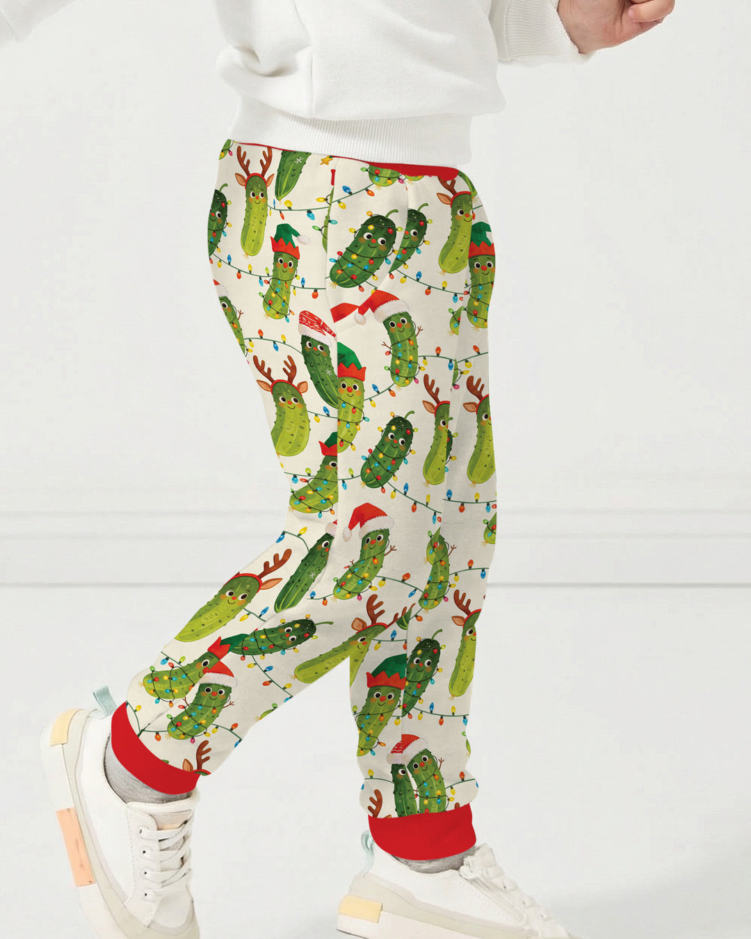 Cheerful Christmas Pickle Bamboo Jogger