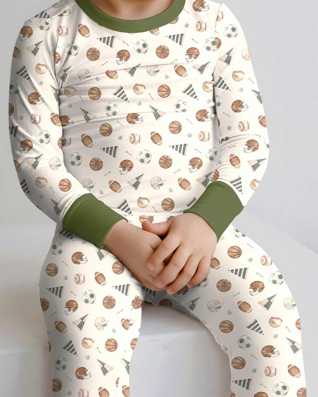 Game Day Heroes Bamboo Two Piece Long Sleeve Pajama Set