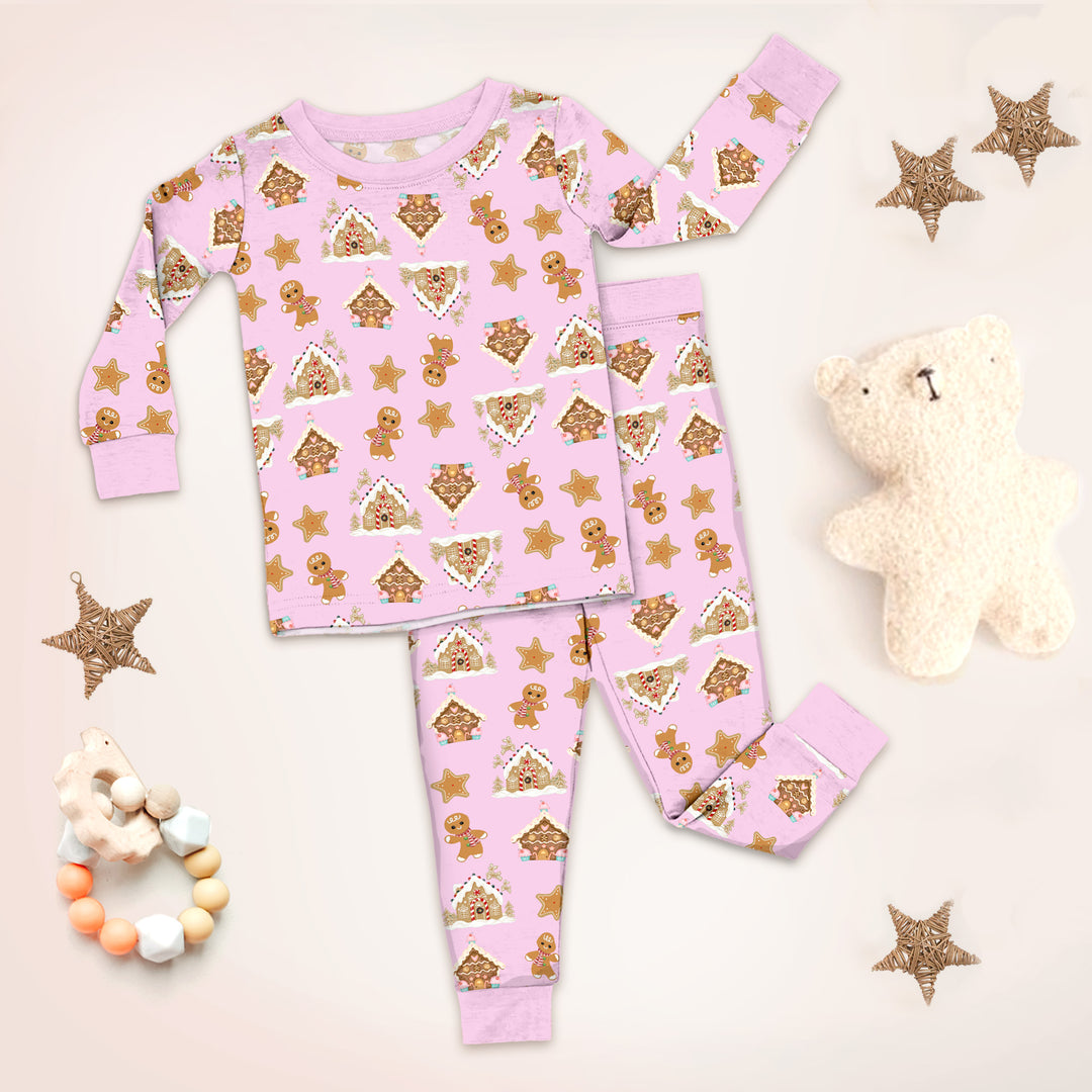 Gingerbread Bamboo Pajamas for Baby - Snug & Eco-Friendly