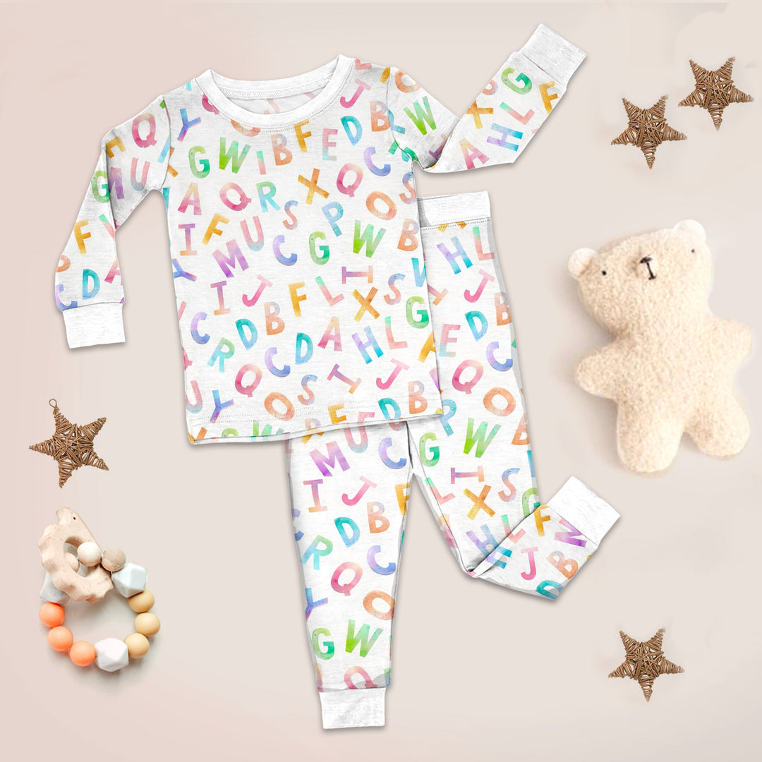 Alphabet Adventure Bamboo Pajamas for Kids - Educational & Fun