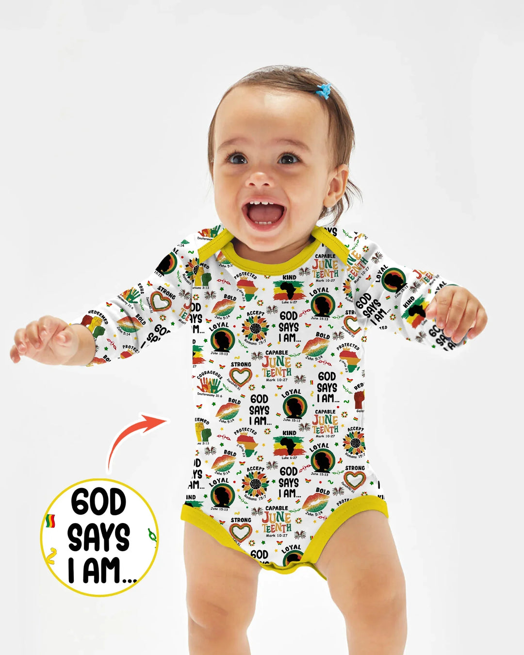 Gerippte Babykleidung mit individuellem Foto - Weich &amp; Skizzenhaft