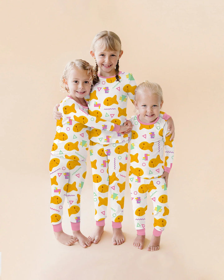 Conjunto de pijama de dos piezas de bambú con mangas largas, plantilla PERSONALIZADA