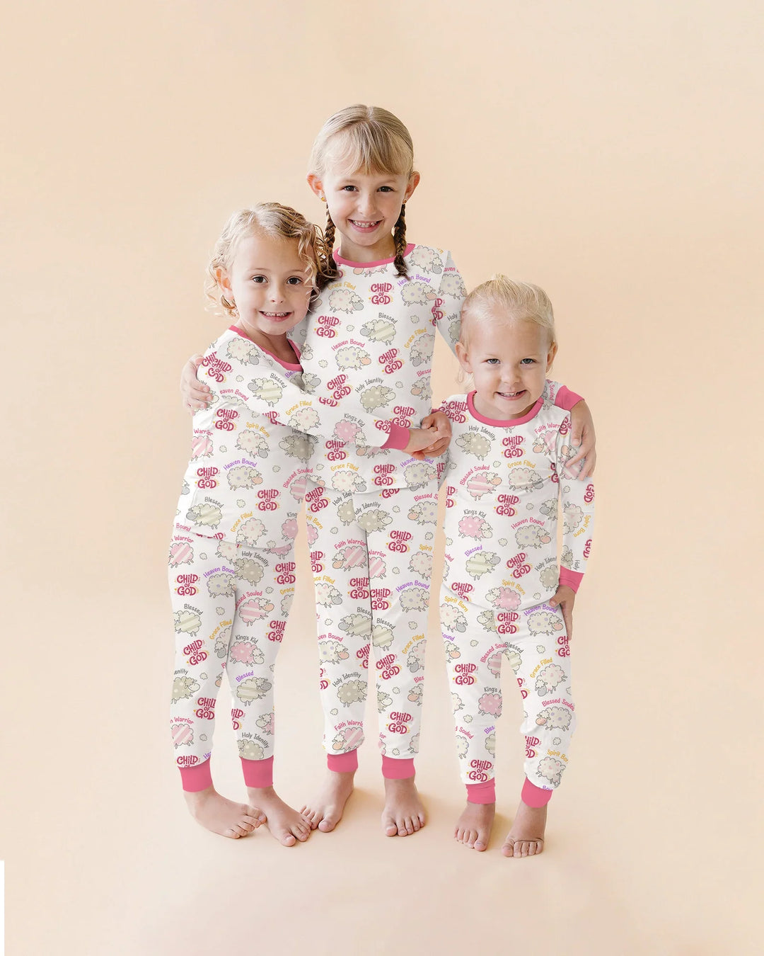 A Child Of God Girl Bamboo Two Piece Long Sleeve Pajama Set