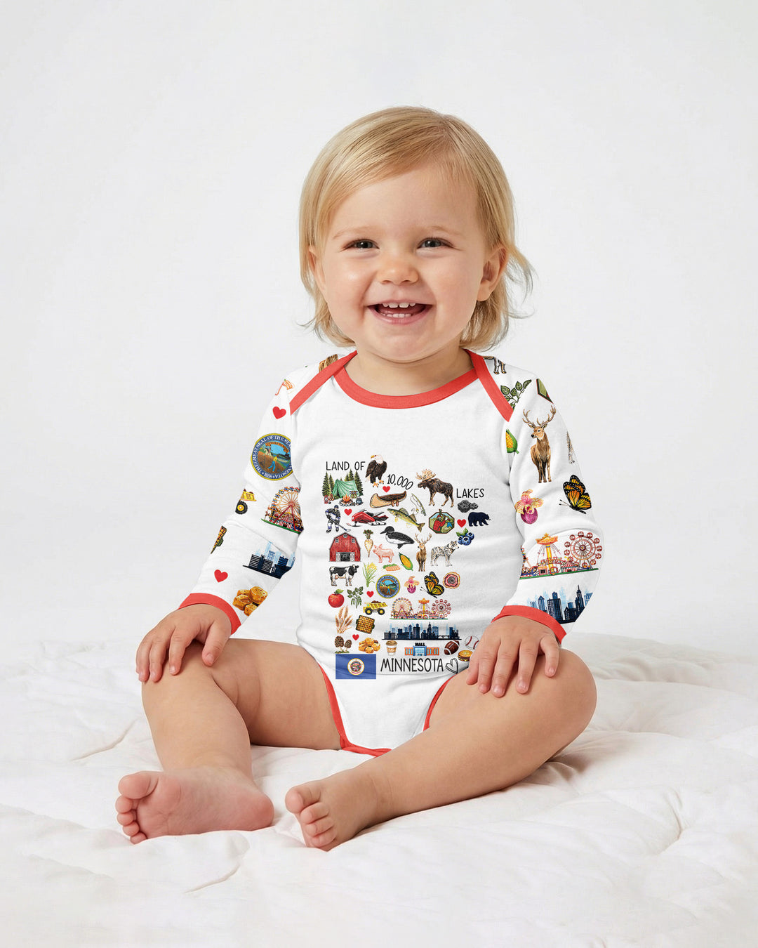 Minnesota Lover Family Matching Bamboo Bodysuit