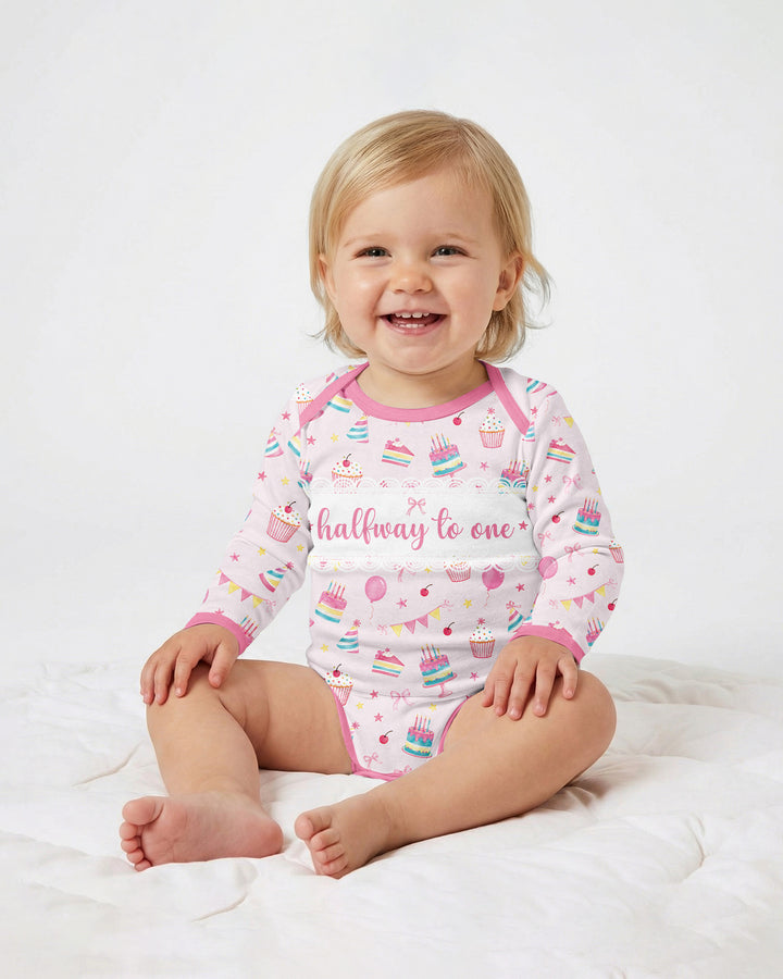 Party Halfway to One Bamboo Bodysuit