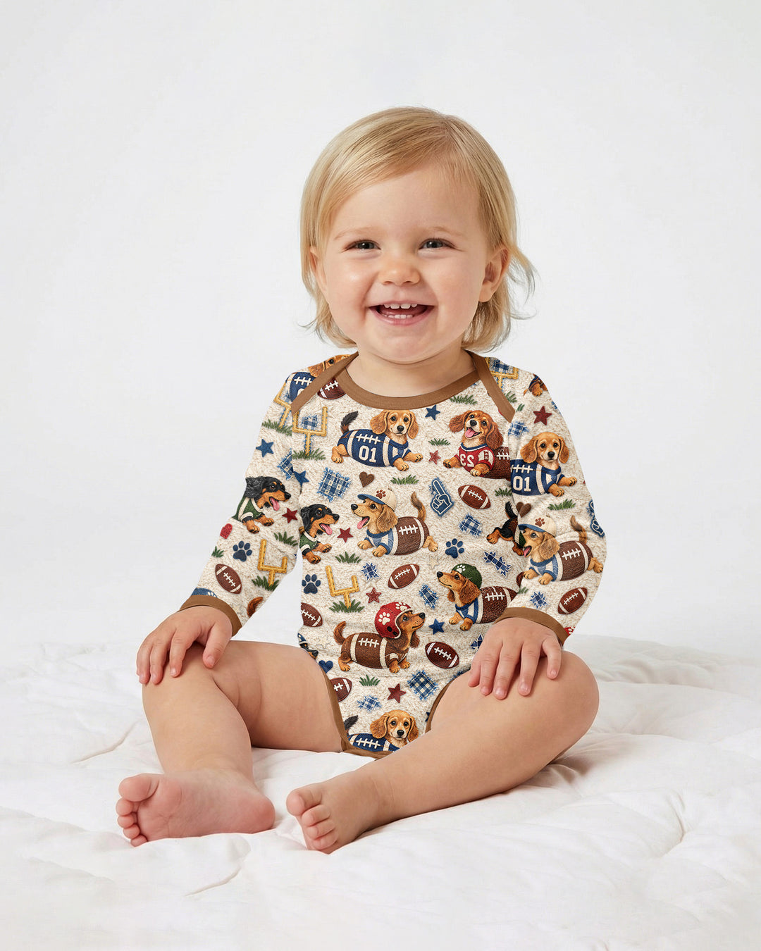 Football Doxie Squad Bamboo Bodysuit