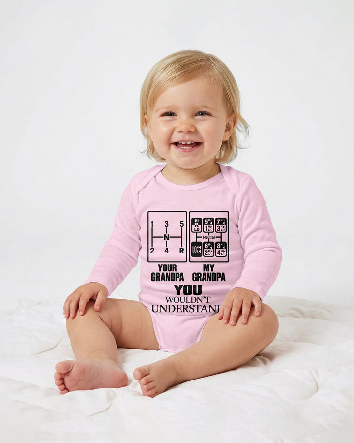 Grandpa Knows The Gears Bamboo Bodysuit