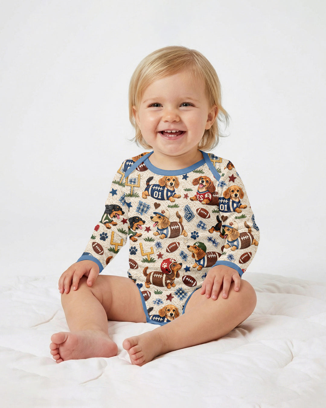 Football Doxie Squad Bamboo Bodysuit