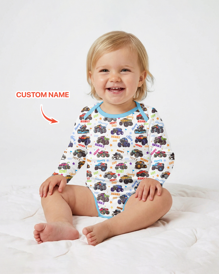 Gerippte Babykleidung mit individuellem Foto - Weich &amp; Skizzenhaft
