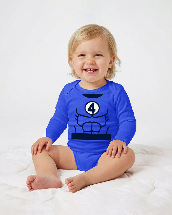 Baby Fantastic Hero Halloween Costume Bamboo Bodysuit