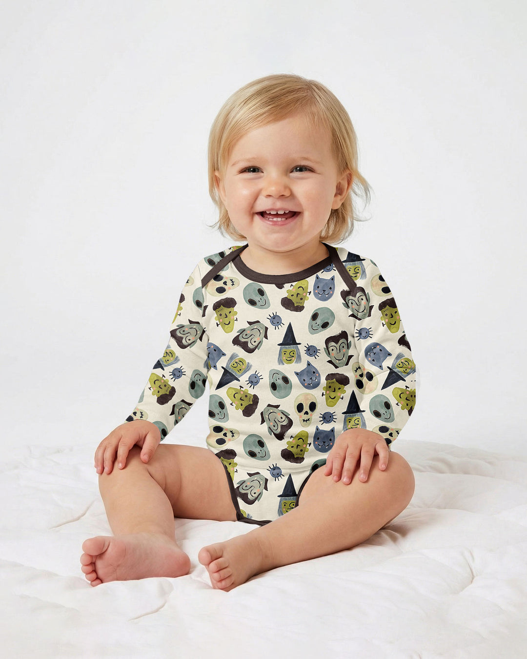 Halloween Face Bamboo Bodysuit