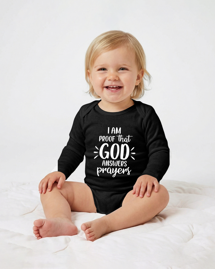 I'm Proof that God Answers Prayers Bamboo Bodysuit